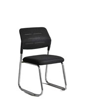 Chaise d'invité empilable en tissu moderne pour bureau, restaurant, maison, atelier