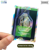 Cartes à collectionner holographiques personnalisées en papier brillant, coins arrondis, pour divertissement familial - Cartes de jeu en gros avec motifs complets