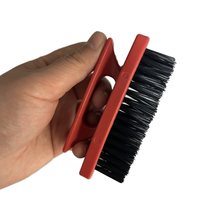 Ensemble de 2 mini-brosses à poils avec manche en plastique, brosses de nettoyage portatives