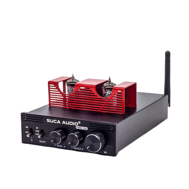HiFi Vacuum Tube Amplifier BT 5.0 Wireless Receiver Desktop Stereo Audio Amplifier USB DAC Power Amplifier APTX-HD 160W*2