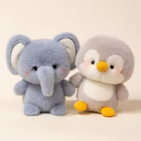 Boneka Gajah Kecil Teman Meja Grosir, Mainan Plush, Penenang, Teman Belajar Anak, Bahan Lembut Kapas PP