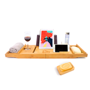 Built-in Regolabile di Lusso di Bambù di Legno <span class=keywords><strong>Bagno</strong></span> <span class=keywords><strong>Vasca</strong></span> <span class=keywords><strong>Da</strong></span> <span class=keywords><strong>Bagno</strong></span> Caddy Vassoio <span class=keywords><strong>Vasca</strong></span> <span class=keywords><strong>Da</strong></span> <span class=keywords><strong>Bagno</strong></span> di <span class=keywords><strong>Bordo</strong></span> e la Caddy con Estendere Lato - Product Image 1