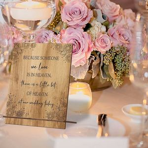 Sign Wooden Engraved for Desktop Ornament Message <b>Board</b> <b>Wedding</b> Gift Anniversaries Reunions Memorial Plaque - Product Image 4