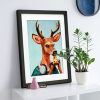 Grosir Bingkai Foto Foto Kayu Dinding Dekorasi Hitam A4 30X40Cm