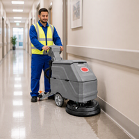 Nettoyeur de sols professionnel électrique CleanHorse H20, machine de nettoyage de sols à conducteur à pied pour usage commercial