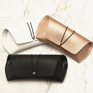 Étui à lunettes en cuir souple pliable personnalisé avec logo, étui à lunettes de soleil, boîte à lunettes, étui à lunettes en cuir souple - Product Image 6