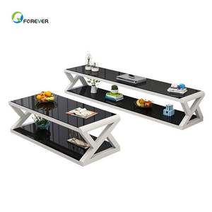 YQFOREVER <span class=keywords><strong>meuble</strong></span> <span class=keywords><strong>TV</strong></span> minimaliste moderne, <span class=keywords><strong>meuble</strong></span> d'exposition en verre créatif multifonctionnel - Product Image 1