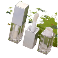 Tube de brillant à lèvres transparent de 2,5 ml avec bouchon à vis, vente en gros, emballage cosmétique pour brillant à lèvres, marque privée