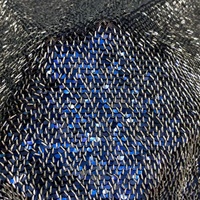 Tissu en dentelle à pois ondulés pour robe de mariée, broderie de paillettes, design de mode, 100% acrylique, pour filles et femmes, sur mesure OEM