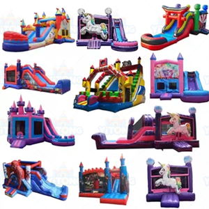 Kids Moon Inflatable Moonwalk Water Jumper <strong>Bouncer</strong> Bouncy Castle Jumping Commercial Bounce House Party Rentals