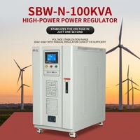 Stabilisateur de tension automatique triphasé en cuivre WF.EL SBW80KVA 100KVA 120KVA 150KVA 200KVA AVR avec protection contre la surchauffe CE
