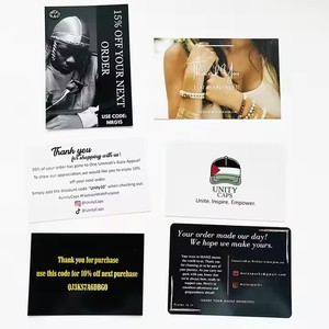 Tùy Chỉnh Chất Lượng Cao Sang Trọng Màu Sắc In Cảm Ơn Bạn Thẻ Với Logo Phong Bì Doanh Nghiệp Nhỏ Hoàn Hảo Hangtags - Product Image 4