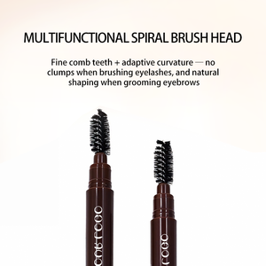 Crayon à sourcils double embout DIY en gros avec brosse, crayon à sourcils à marque privée, pigment élevé, crayon à sourcils mat - Product Image 3