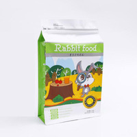Feuille d'aluminium refermable fond plat gousset 1kg 15kg plastique de stockage pour les aliments pour animaux de compagnie viande friandises chiens chats poitrine de poulet