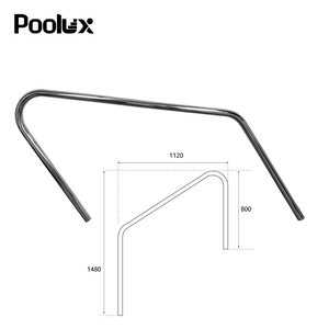 Main courante de <span class=keywords><strong>piscine</strong></span> sans perçage à fixation par pince pour installation rapide – Garde-corps de sécurité temporaire pour propriétés en <span class=keywords><strong>location</strong></span> - Product Image 2