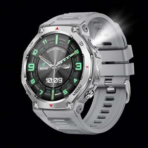 Reloj Inteligente KT85 para Hombre con Linterna, Resistente al Agua 50M, Batería de Larga Duración, +100 Modos Deportivos, Monitor de Actividad para Exteriores - Product Image 1