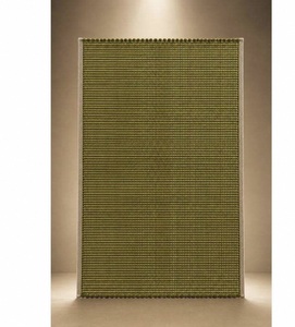 Frame Leaf Wool Jute Rug Solid Color Non-Slip Vintage Textured Natural Weave Design - Product Image 3