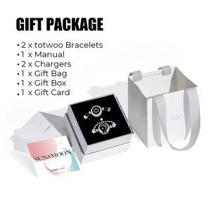 Pulseras Inteligentes <span class=keywords><strong>TOTWOO</strong></span>, Pulseras de Contacto a Larga Distancia con Cuentas para Parejas, Vibración e Iluminación, Brazalete <span class=keywords><strong>Inteligente</strong></span> - Product Image 6