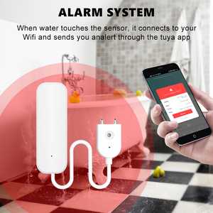 Haozee tuya thông minh Wifi Cảm biến rò rỉ nước báo động lũ Detector cho nhà hoặc khách sạn app điều khiển từ xa hệ thống an ninh - Product Image 3