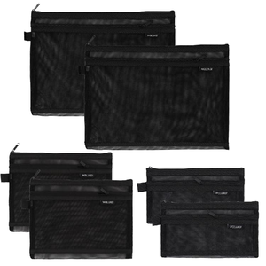 Trong suốt hai lớp lưới dây kéo túi nhỏ A4/A5/A6 Kích thước nhựa tài liệu tổ chức mỹ phẩm du lịch thư mục lưu trữ thư mục - Product Image 1