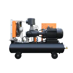 Gas Air Compressor Jinjing 30KW / 37KW 50 HP Portable Electric Air Screw Compressor Energy-saving Belt Driven Screw Air Compressor