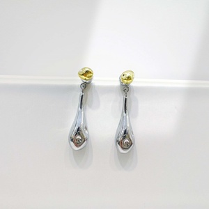 Precio de fábrica, pendientes de plata de ley 925 con cruz geométrica, pendientes minimalistas para mujer, estilo occidental, para uso diario. - Product Image 2