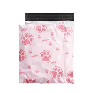 Neues Muster Niedliche rosa Katzen klaue Verpackung Versand umschläge Versandt asche Polybag Jolly Smacker Poly Mailer Bag