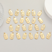 Vente en gros de pendentifs lettres en or massif 14k moissanite a-z 26 lettres pendentifs colliers bijoux pour femmes
