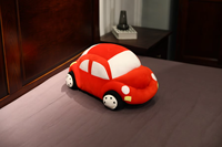 Haute qualité personnalisé OEM/ODM mignon voiture de course en polyester doux peluche vente chaude couette avec remplissage en coton PP