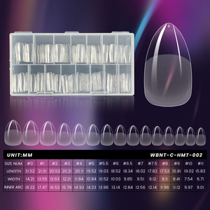 <span class=keywords><strong>Uñas</strong></span> <span class=keywords><strong>Postizas</strong></span> Acrílicas <span class=keywords><strong>de</strong></span> Lujo, Cobertura Completa, Transparentes, Forma Almendrada, para Uso en Salón, Material PMMA, <span class=keywords><strong>Uñas</strong></span> <span class=keywords><strong>de</strong></span> Extensión, 15 Tamaños, Venta al por Mayor - Product Image 4