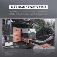 Glissières à roulement à billes en acier inoxydable de 76 mm à verrouillage triple, capacité de charge de 225 kg, robustes pour camping-cars, centres commerciaux, restaurants, rangements et casiers industriels