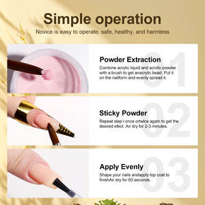 Kit de Uñas Acrílicas LIMEGIRL con Torno Profesional para Principiantes Incluye Esmalte en Gel Lámpara UV No Tóxico Decoración Rápida de Uñas - Product Image 3