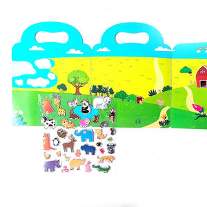 Nouveau <span class=keywords><strong>livre</strong></span> d'autocollants magnétiques pour animaux dinosaures - Product Image 2