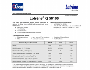 Granulés de PEHD vierges de qualité <span class=keywords><strong>alimentaire</strong></span> Q 50100 MFR 10.0 pour le thermoformage et le soufflage, idéaux pour les réservoirs de carburant et les bidons. - Product Image 4