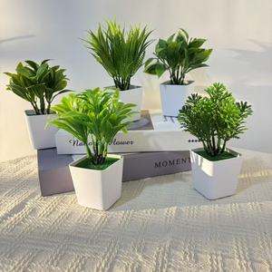 Plantes artificielles Paulon, 18 pouces, en pot carré, haute simulation, pour décoration intérieure et extérieure - Product Image 2