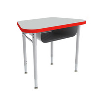 Muebles Escolares, Escritorio para Estudiantes con Superficie Trapezoidal, Muebles para Escuela Primaria, Mesa de Madera, Escritorio Infantil