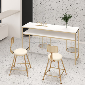 Vendite dirette della fabbrica in legno salone di bellezza nail bar tavoli nail <span class=keywords><strong>studio</strong></span> desk salone mobili manicure vanity desk per unghie - Product Image 4