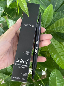 Delineador de Ojos y Cejas de Doble Punta, de Larga Duración y Alta Pigmentación, para Cejas Naturales, Delineador Líquido Ultrafino - Product Image 2
