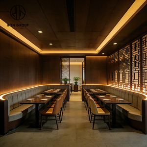 Projet hôtelier Ron Group, mobilier commercial sur mesure, <span class=keywords><strong>table</strong></span> carrée en marbre, banquette en velours, <span class=keywords><strong>table</strong></span> <span class=keywords><strong>de</strong></span> restaurant avec chaise - Product Image 3