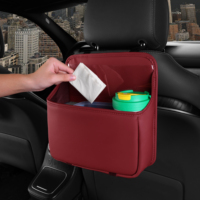 Organisateur de siège arrière de voiture en cuir YECAI, support de rangement suspendu réglable pour téléphones, collations, essentiels de voyage