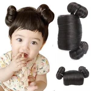 Baby Fashion Cute Baby Girl Hair Wig Bun Children's Hairband Wig Hair Adornment Contract