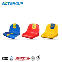 Chaises en plastique montées au sol sièges baquets de football siège de stade