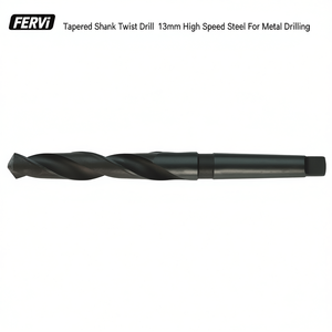 Fervi Tapered Shank Twist <b>Drill</b> 13mm High Speed Steel For Metal Drilling - Product Image 2