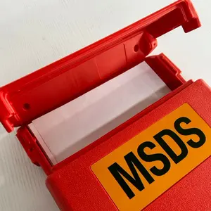 Scheda di dati di sicurezza del materiale chimico A4 scatola di archiviazione di documenti di carta MSDS