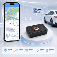 Traceur GPS GLONASS sans fil portable Q5pro Mini GSM/WiFi/4G LTE avec suivi en temps réel, étanche et couverture mondiale intégrée