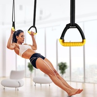 Anillas de Gimnasia con Asas Ajustables para Niños y Adultos, Entrenamiento en Casa, Entrenamiento de Fuerza, Equipo de Fitness