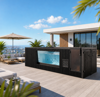 Piscine hors sol en fibre de verre DIY de 20 pieds, piscine compacte pour petit jardin, installation facile