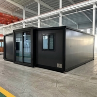 Maison conteneur extensible 20ft 40ft, Cabine préfabriquée pliable et portable, Bureau de chantier, Dortoir pour travailleurs, Hébergement pour camp minier, OEM