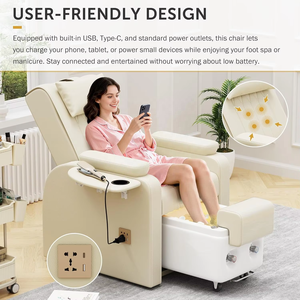 Sillones <span class=keywords><strong>de</strong></span> <span class=keywords><strong>Manicura</strong></span> <span class=keywords><strong>de</strong></span> Lujo Multifuncionales, <span class=keywords><strong>Spa</strong></span> para Pies, Silla <span class=keywords><strong>de</strong></span> Pedicura y Masaje Reclinable Eléctrica Personalizada para Salón <span class=keywords><strong>de</strong></span> <span class=keywords><strong>Uñas</strong></span> - Product Image 6