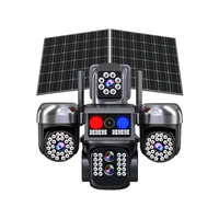 Goobsafe Zoom optique 10X 8MP 5 objectifs V380 Pro Caméra réseau solaire CCTV IP Alarme 4G solaire Batterie Vision nocturne